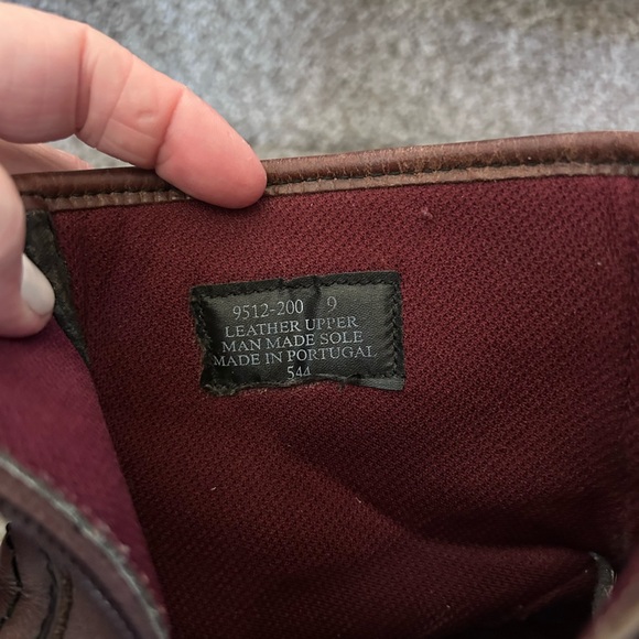 Vintage American Eagle Leather Lug Sole Boots. Made in Portugal. Y2K. Work boots - Picture 11 of 17